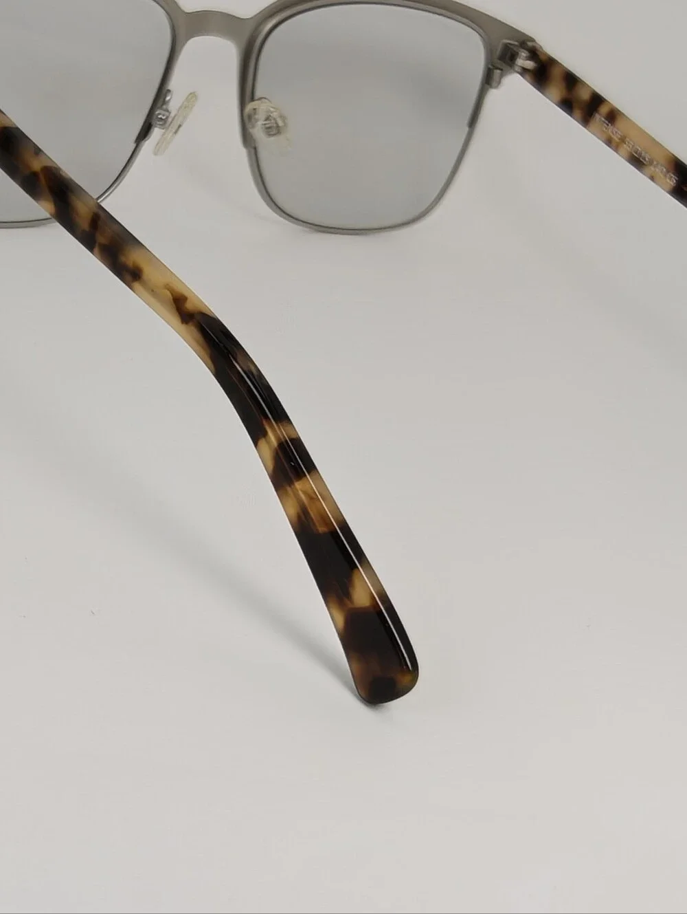 Intense. Brushed Silver Front, Bone Tortoise Temples. Women's.